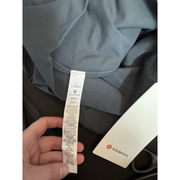 NWT LULULEMON SIZE 6 ALIGN HIGH RISE 25"AUTHENTIC NULU Grey Yoga Athleisure Gym - Picture 7 of 8
